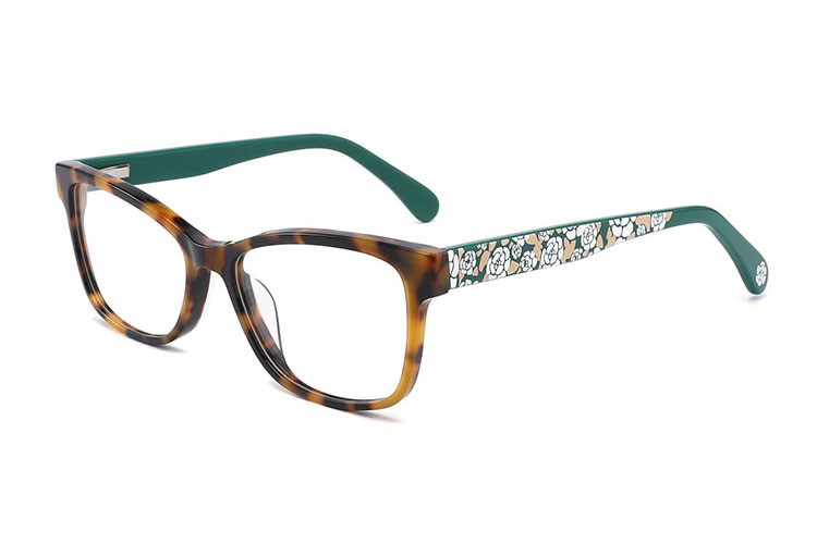 Acetate Rectangle Full Frame Glasses FG1222