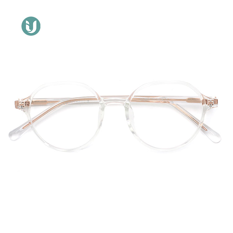 Plain Black Plastic Frame Glasses